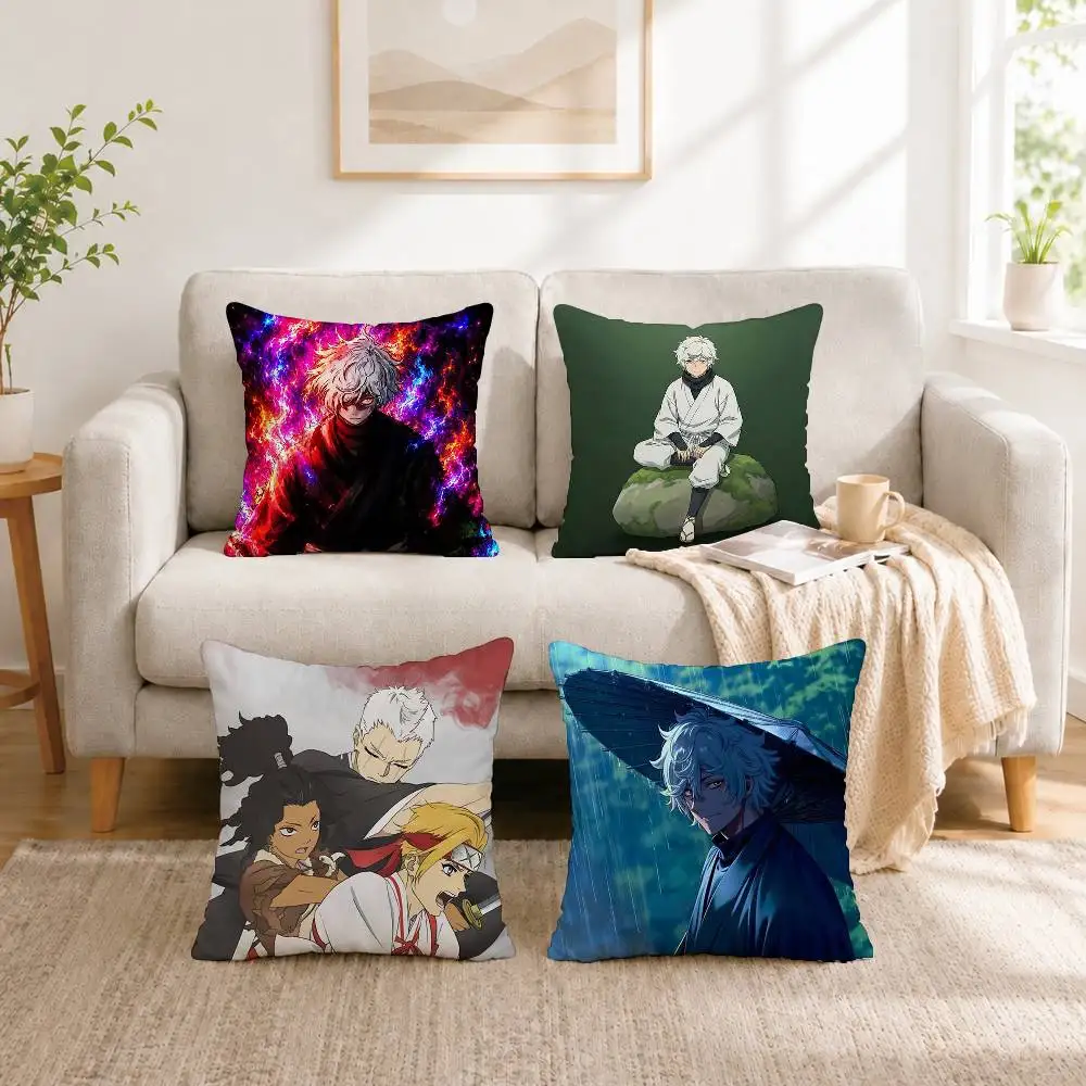 Anime Hells Paradise Jigokuraku Square Double-Sided printed Pillow Case Bedroom Bedside Pillow Sofa Cushion Cover Gift