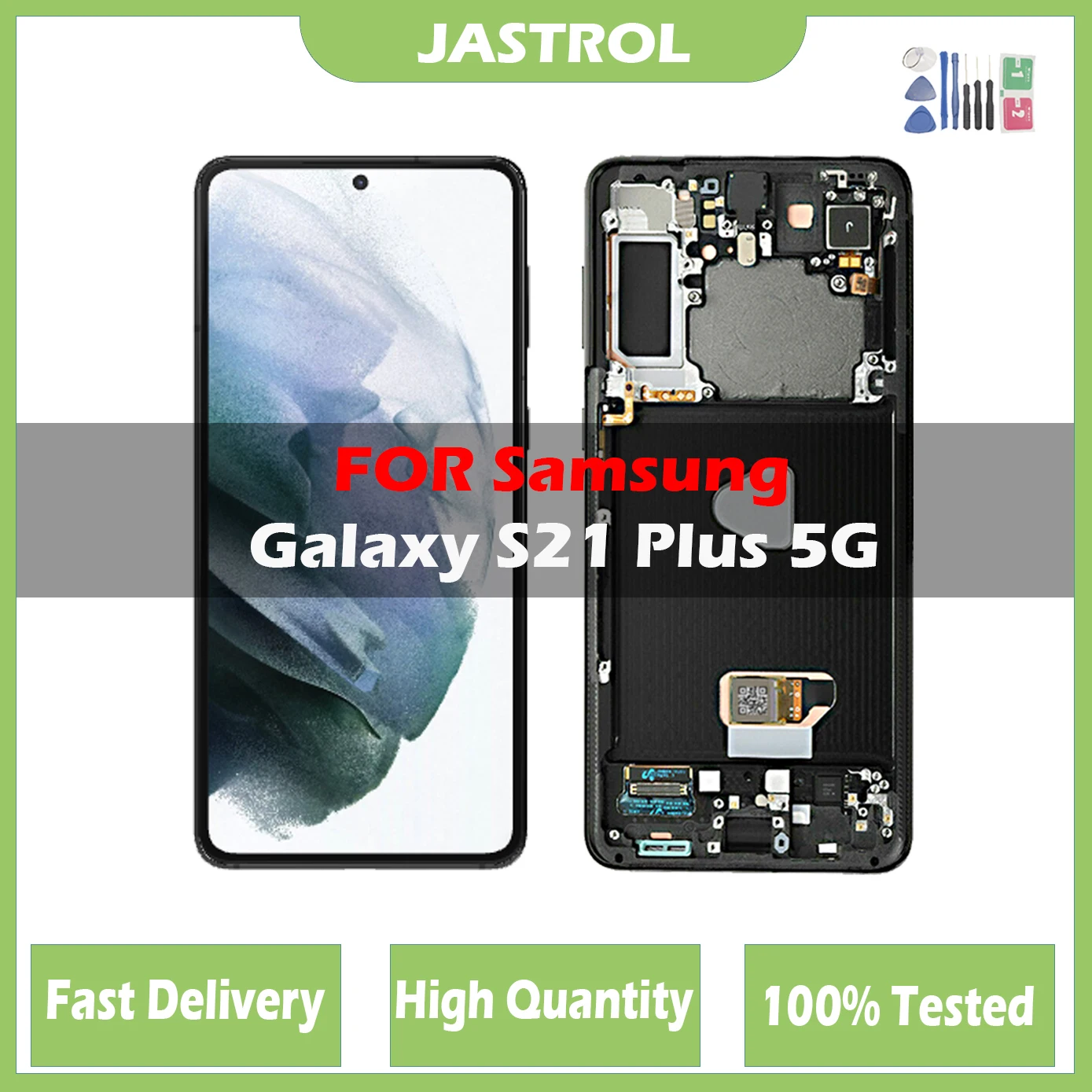 

OLED quality For Samsung Galaxy s21 Plus LCD G996 G9960 G996F Display Touch Screen Digitizer For Samsung S21+ LCD With Frame