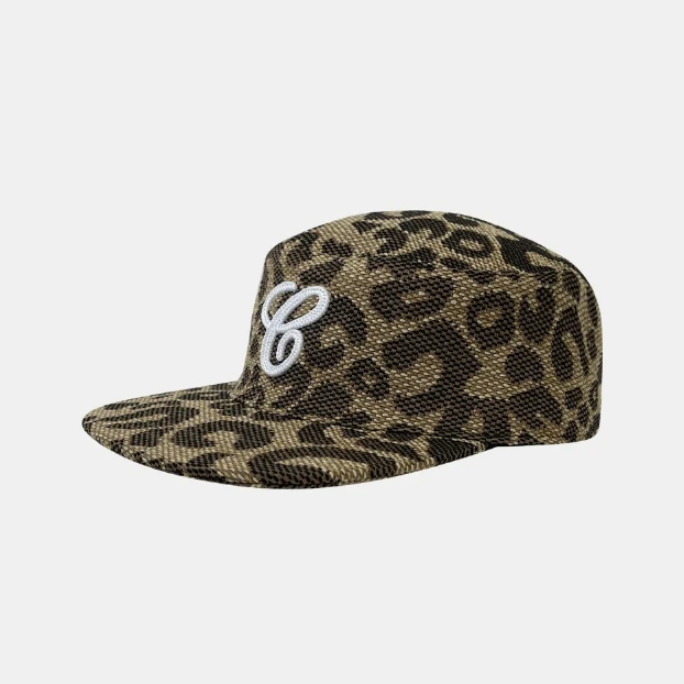 Letter Embroidery Leopard Print Baseball Cap Varsity Initial Leopard Baseball Hat main image 2