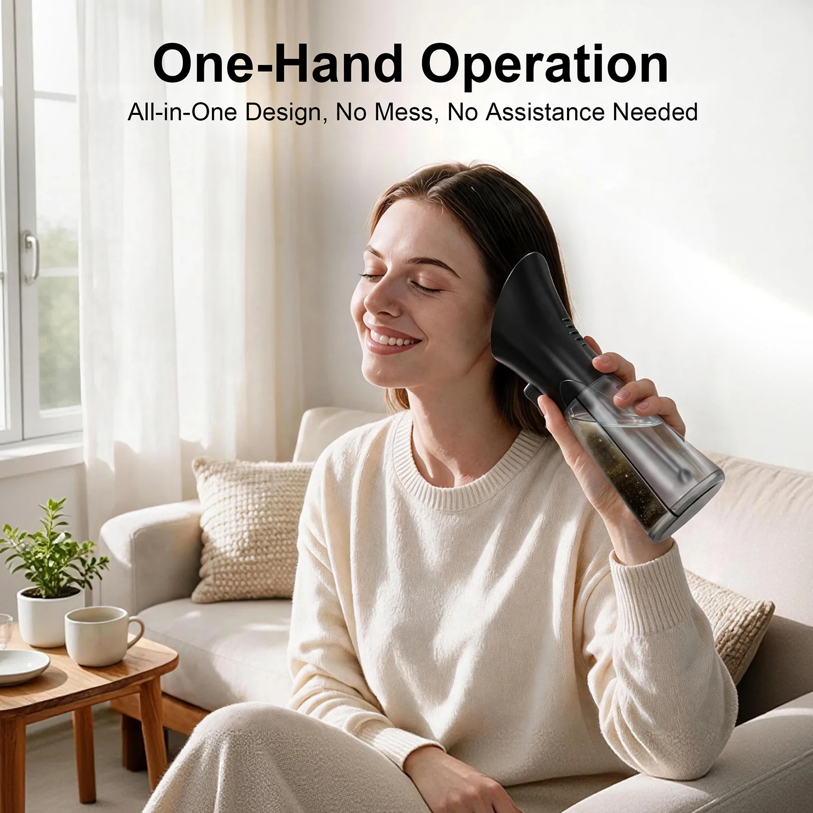 Ear Cleaner Ear Wax Removal Kit Professional Manual Ear Irrigation System，One-Hand Operation Home Use, Easy to Use