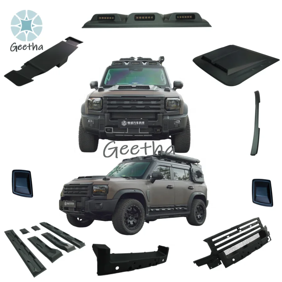 

New Design Upgrade Body Kit for Jetour T2 Traveller Car Front Bumper Hood Grille Side Skirts Rear Spoiler 4x4 Auto Accessories