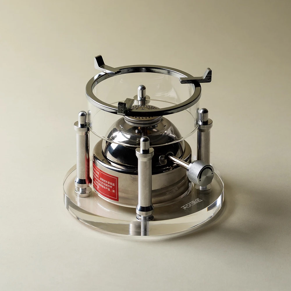 

Небольшая портативная спиртовая плита - регулируемая термостойкая подогреватель чая из нержавеющей стали