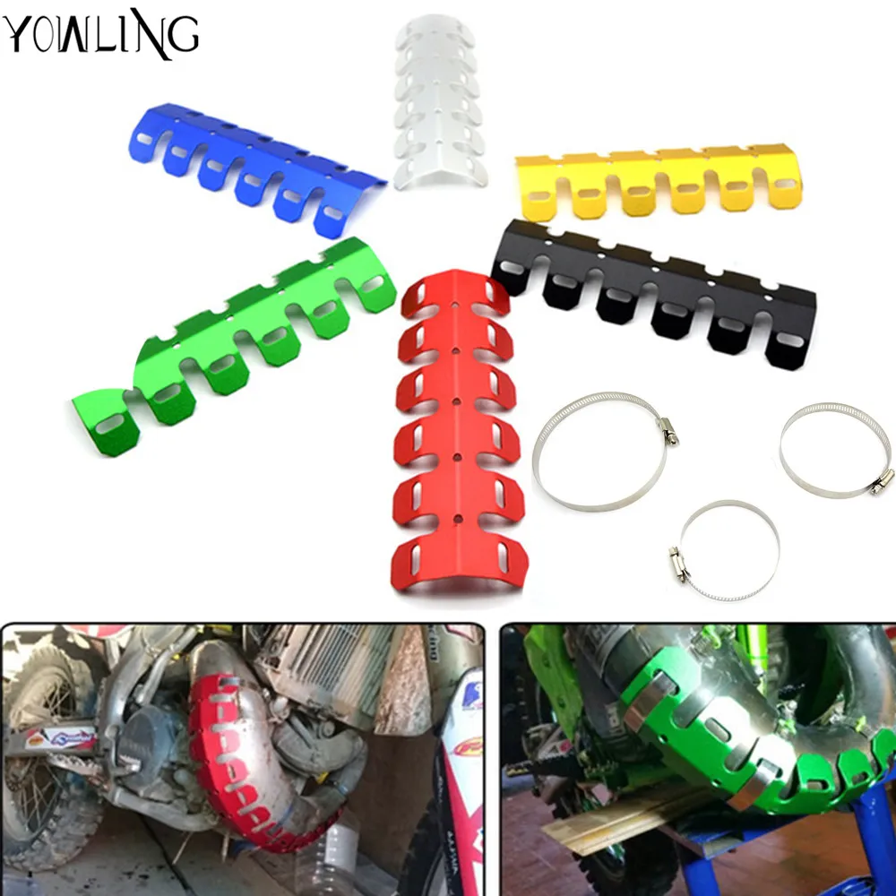 

Universal Motorcycle Exhaust Muffler Pipe Leg Protector Heat Shield Cover For BMW G650X G650 Xcountry G450X HP2 Enduro G650GS