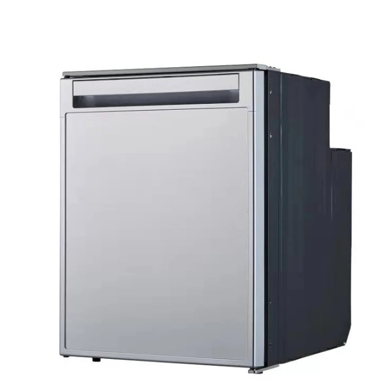 RV Compressor Refrigerator Aluminium Material 50L Fridge and Freezer Factory Original DC 12V 24V Silver Color Plastic Sliver AC