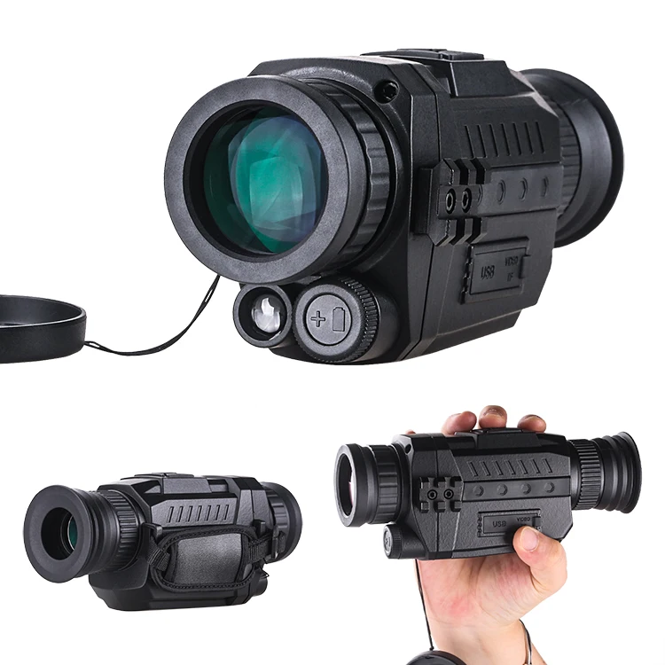 

Digital Night Vision Monocular Telescope 1080P HD Infrared Camera Video Recorder 5X Optical Zoom for Hunting Camping Day Night