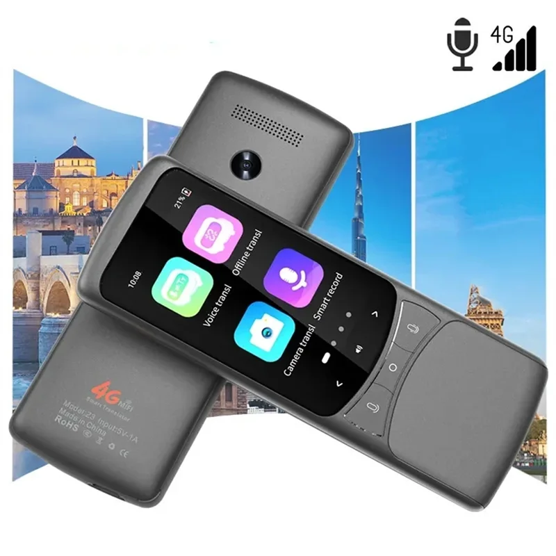 

SUNRI-Z3 Intelligent 4G Voice Translator Support 134 Languages Photo Recording Translation WIFI Smart Travel