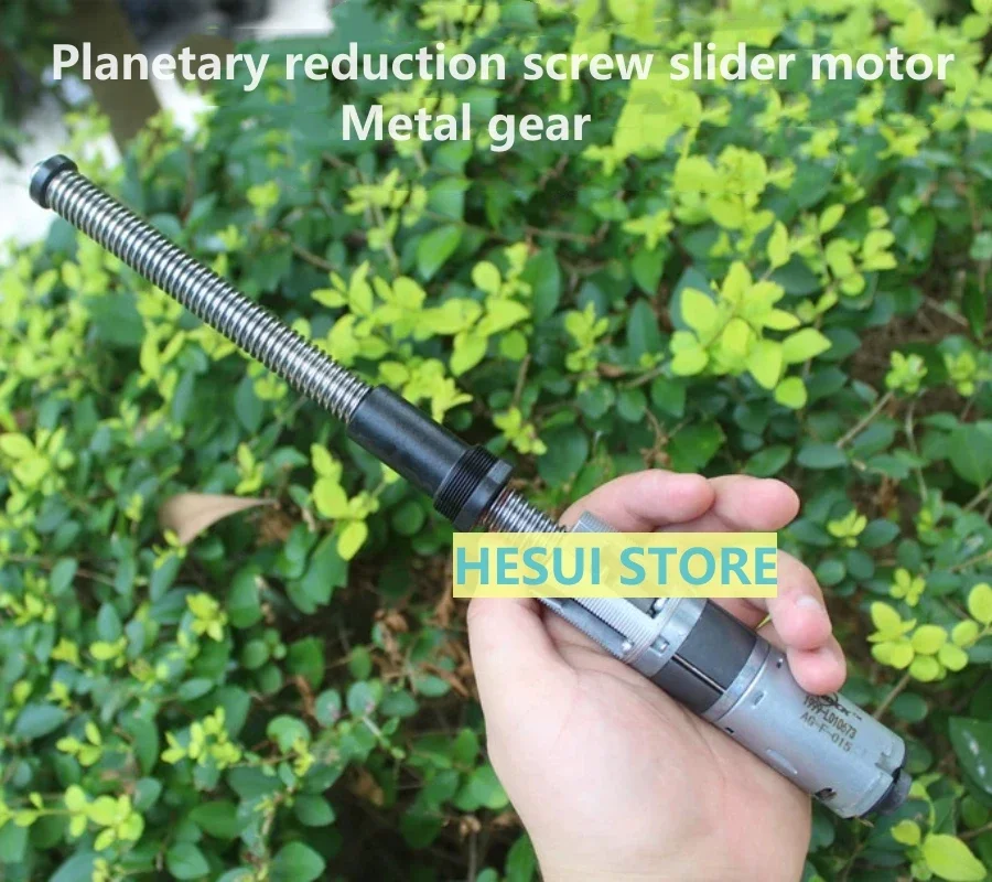 Lead screw DC motor All metal planetary gear reduction  small screw slide