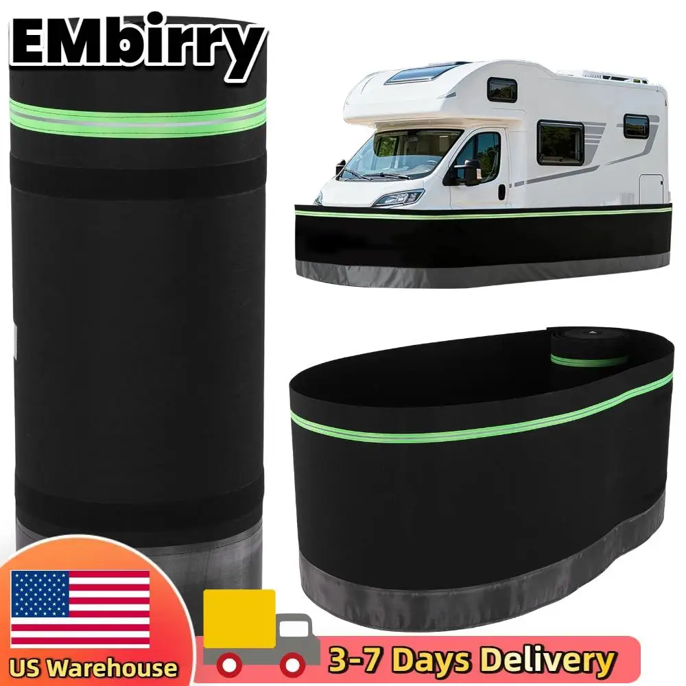 Windproof Trailer Skirts Easy Installation Mobile Home Skirting Waterproof 39.37ft Heightx85.3ft Length for Garden Outdoor Yard