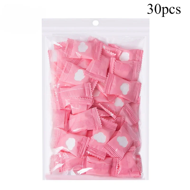 Disposable Absorbent Compressed Towels 30 Pack Water Wet Wipes Travel Towels Outdoor Disposable Cotton Compressed Portable