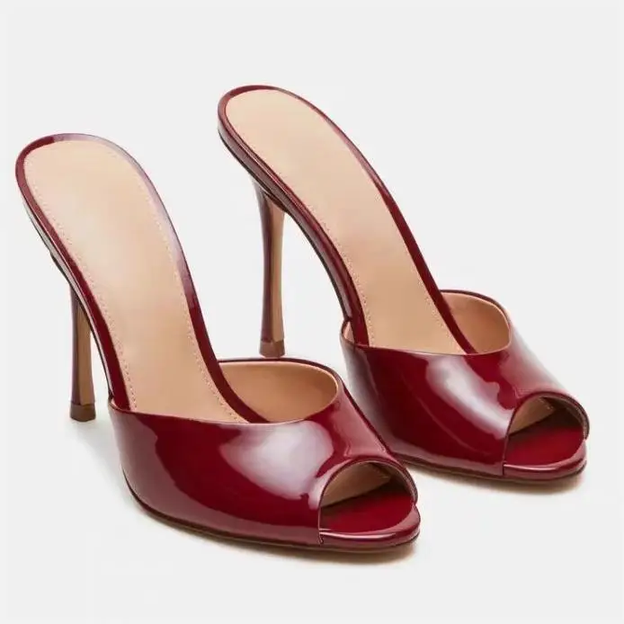 

Модные женские туфли-лодочки Bloomsteps в европейском и американском стиле, с круглым носком, из лакированной кожи, на шпильке, экспортные женские туфли на каблуке