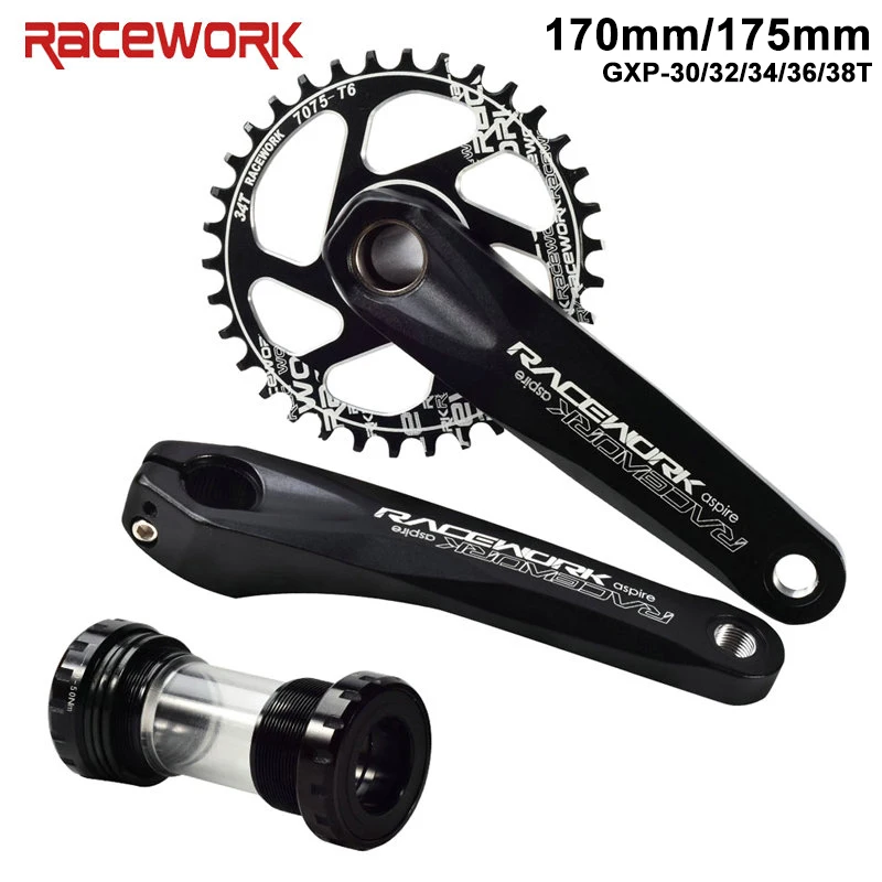 RACEWORK Crankset 170mm 175mm Mountain Bike Crank Set Bicycle Chainring 32T 34T 36T 38T for SRAM XX1 XO1 X1 GX XO X9