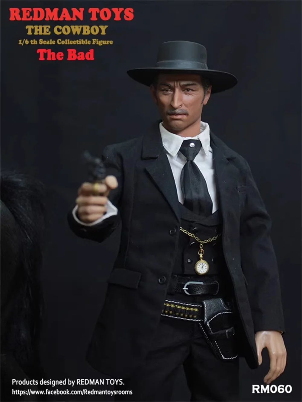 Grote Verkoop 1/6e Redman Speelgoed RM060 De West Cowboy Bad Man Volledige Set Beweegbare Action Figure Ongeveer 12 "Pop cadeau Voor Fans Verzamelen