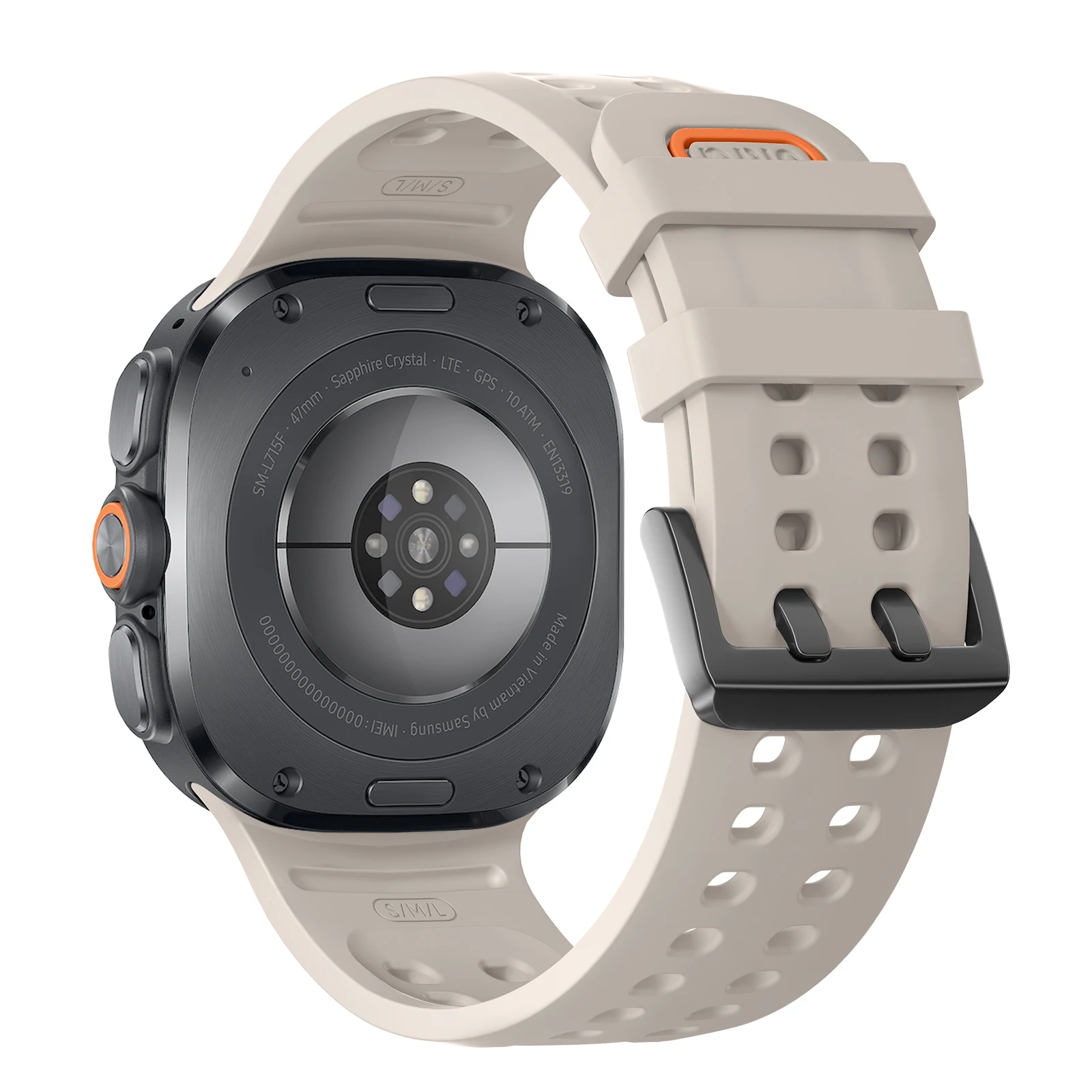 Originalarmband für Samsung Galaxy Watch Ultra 47mm Zubehör Marine Silikon Sportarmband Correa Galaxy Watch Ultra 2025 Band