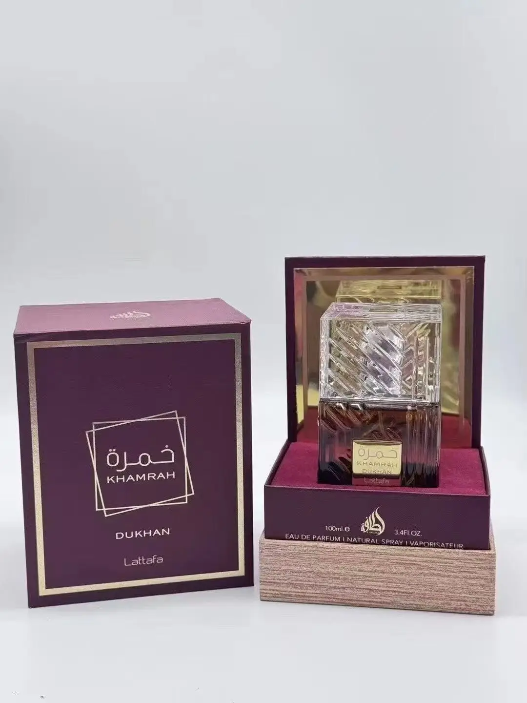 

Khamrah Dukhan Eau De Parfum Spray 100ML (3.4 OZ) By Lattafa -NEW--best Gift