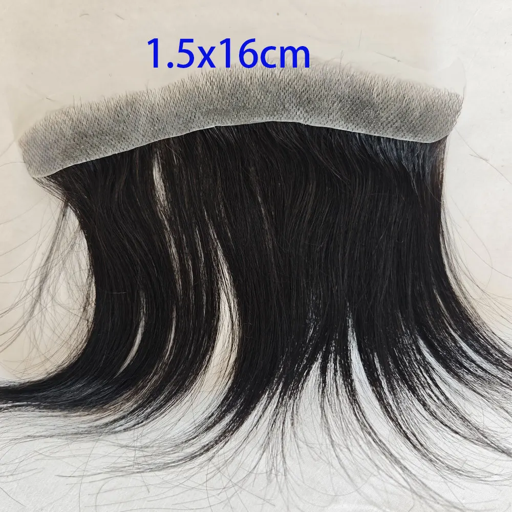 Straight Real Hair Forehead Patch Topper