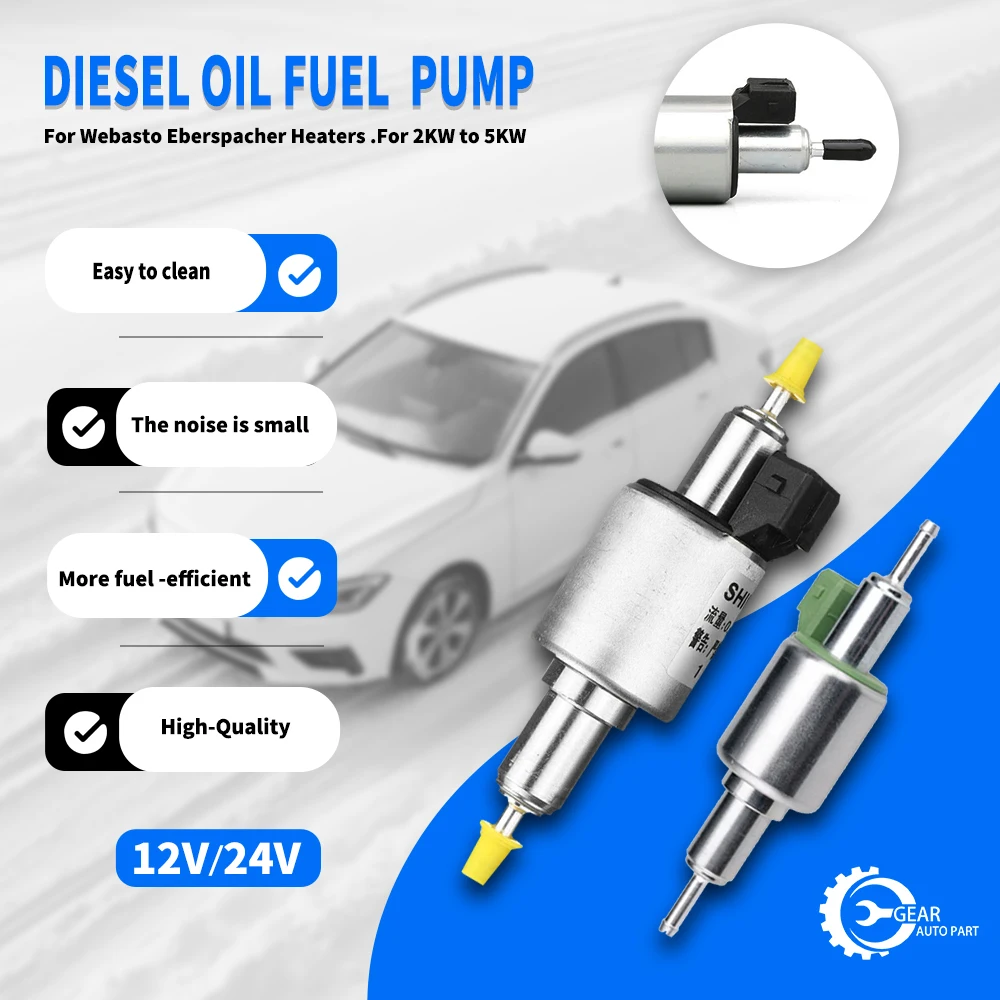 New 12V/24V For 2KW To 5KW For Webasto Eberspacher Heaters For Truck Fuel Pumps Air Parking Heaters Pulse Metering Pumps