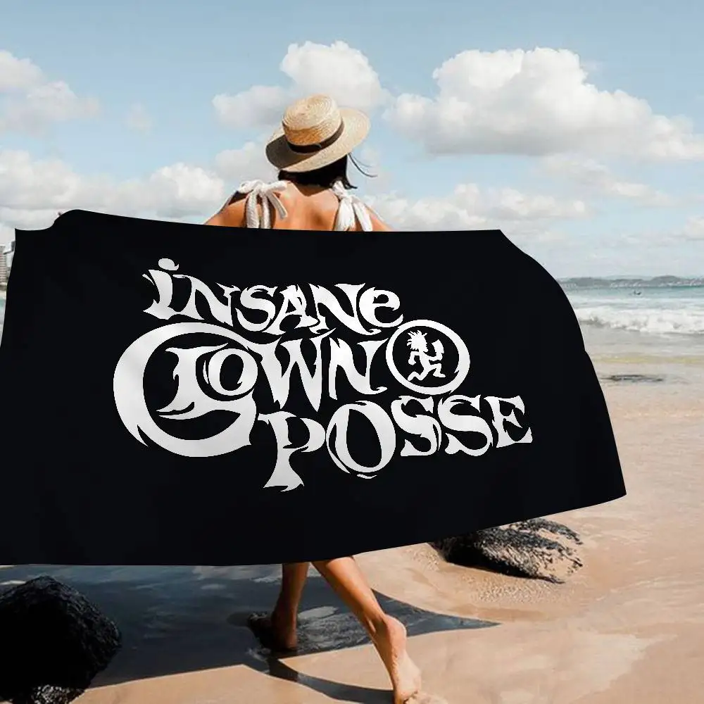 Hip-Hop I-Insane C-Clown P-Posse Microfiber Blanket Quick Drying Beach Towels Oversized Printing Super Absorbent Towel Blanket