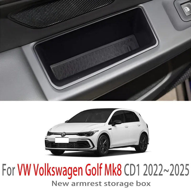 

Car Accessories For VW Volkswagen Golf Mk8 CD1 2022~2025 Console Armrest Interior Storage Box Multifunctional Storage Auto Parts