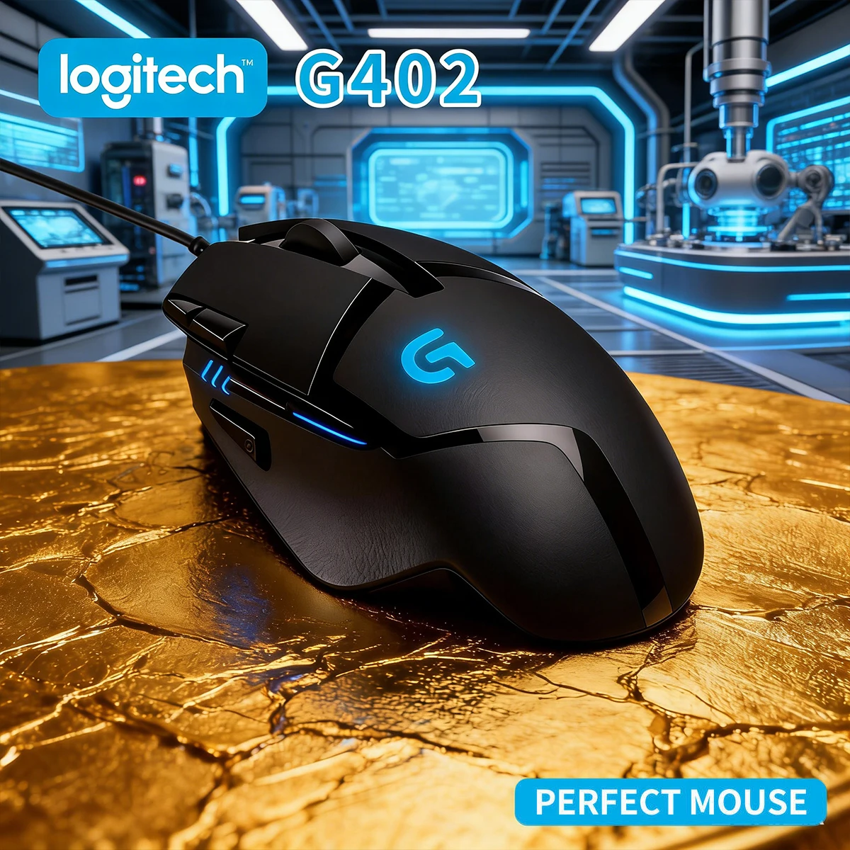 

Проводная игровая мышь Logitech G402, механическая макропрограммируемая игровая мышь для киберспорта, совместимая с плеерами для ПК и ноутбуков