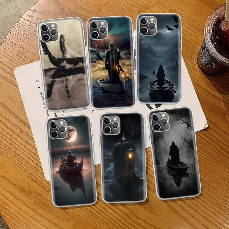 Hell Styx Ferryman Phone Case For Iphone 14 13 15 16 Pro Max Plus Apple 11 12 Mini X XS Max XR Clear Cover Shell Coque SiliconeP