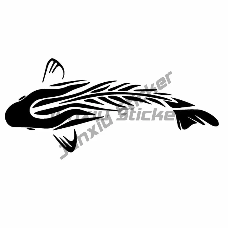 

Car Stickers Fun Tribal Carp Fishing Motorcycle Window Decals Pvc Waterproof