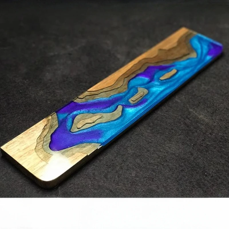 Resin Palm Rest Custom Epomaker Handmade Wooden Wrist Rest Ergonomic Keyboard Gamr Accessories Computer Wrist Stand Plam Stree、