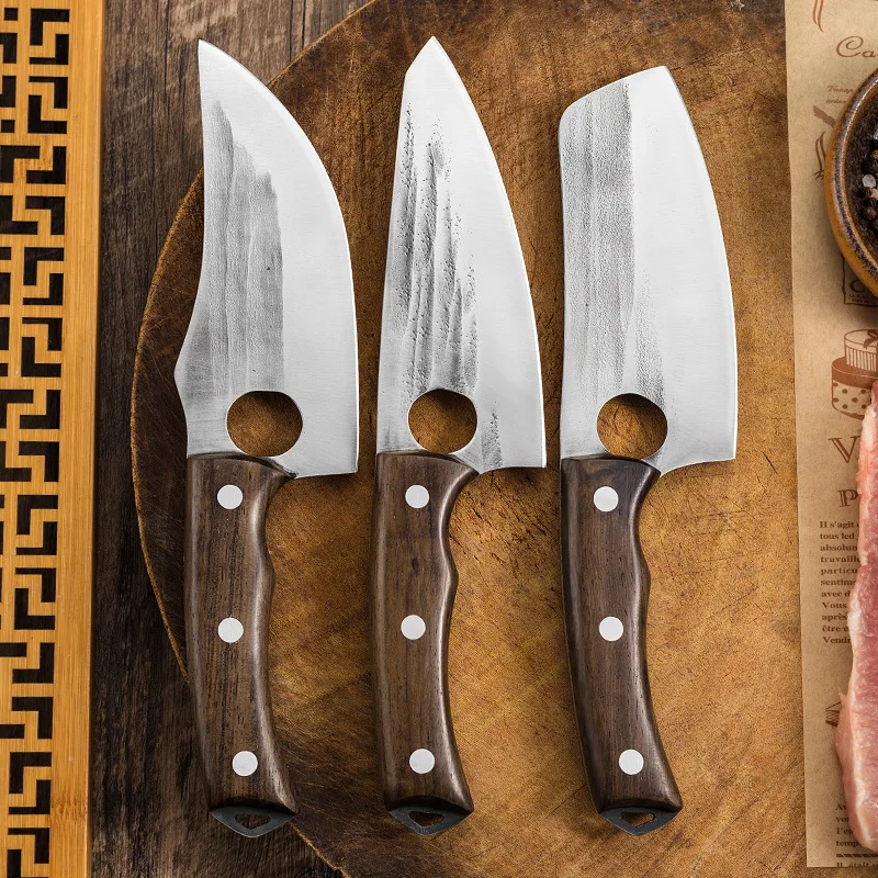 Handmade Forging Butcher Bone Knife Stainless Steel Meat Fish Boning Knife with Sheath Kitchen Knives Chef Knife Cooking Tools