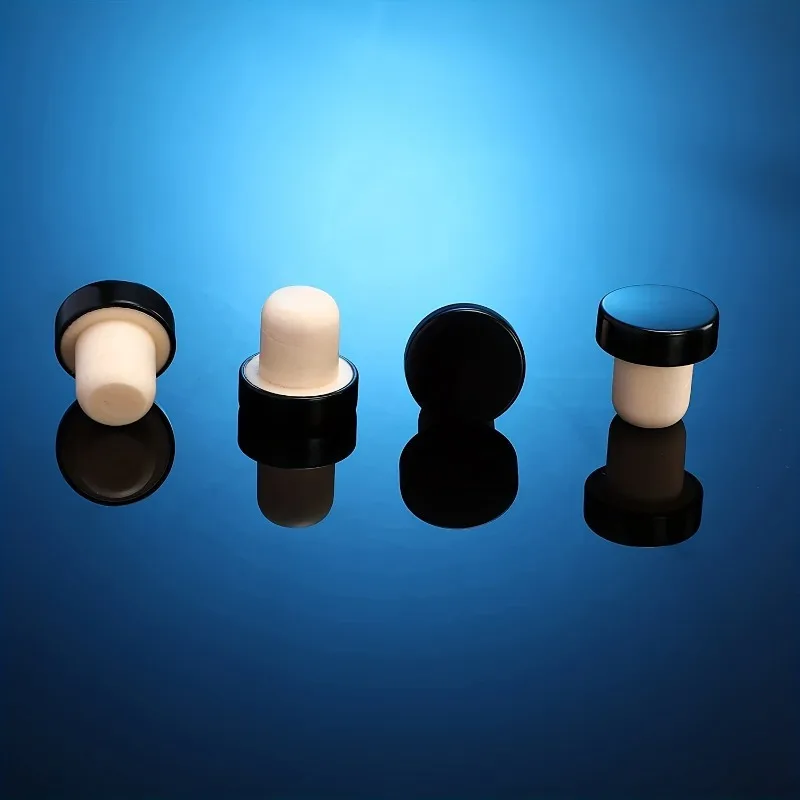 8 قطعة T-شكل النبيذ الفلين سدادات النبيذ سدادات الزجاجات قابلة لإعادة الاستخدام النبيذ مثبت زجاجي ختم التوصيل غطاء زجاجة للنبيذ