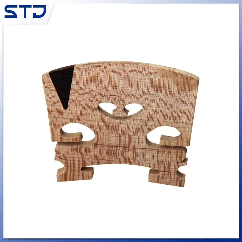 A Grade Imported 5pcs  maple/ebony wood 4/4 Fiddle violin bridgesViolin Parts