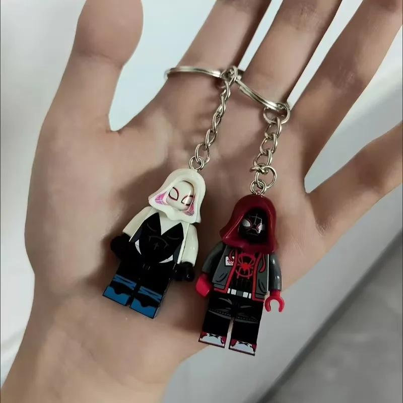 1PCS Deadpool Venompool Pandapool & Wolverine Superhero Gwen Building Blocks Bag Keychain Accessories Toys Fans Gift