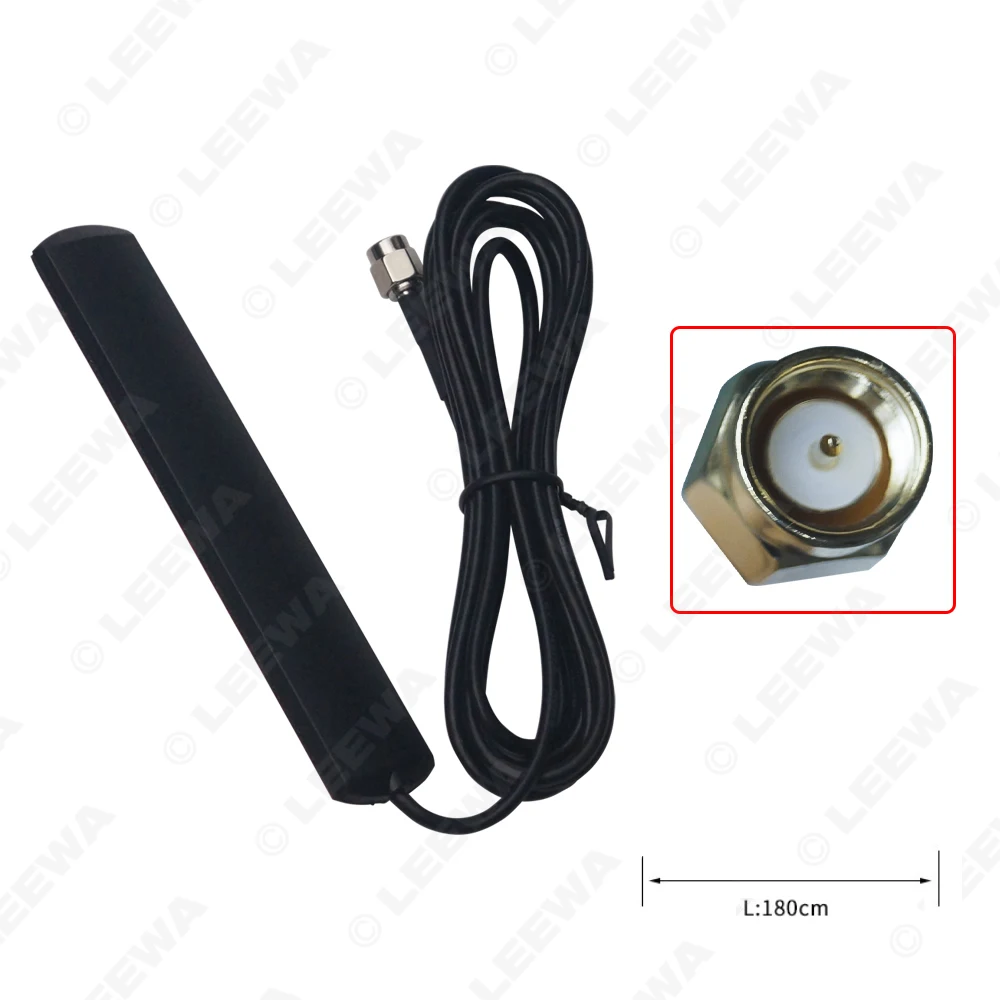 LEEWA 3G 4G LTE GSM Antenna Amplifier SMA Male Plug Adapter Windshield Mount For Car Cell Phone Signal  #CA6178