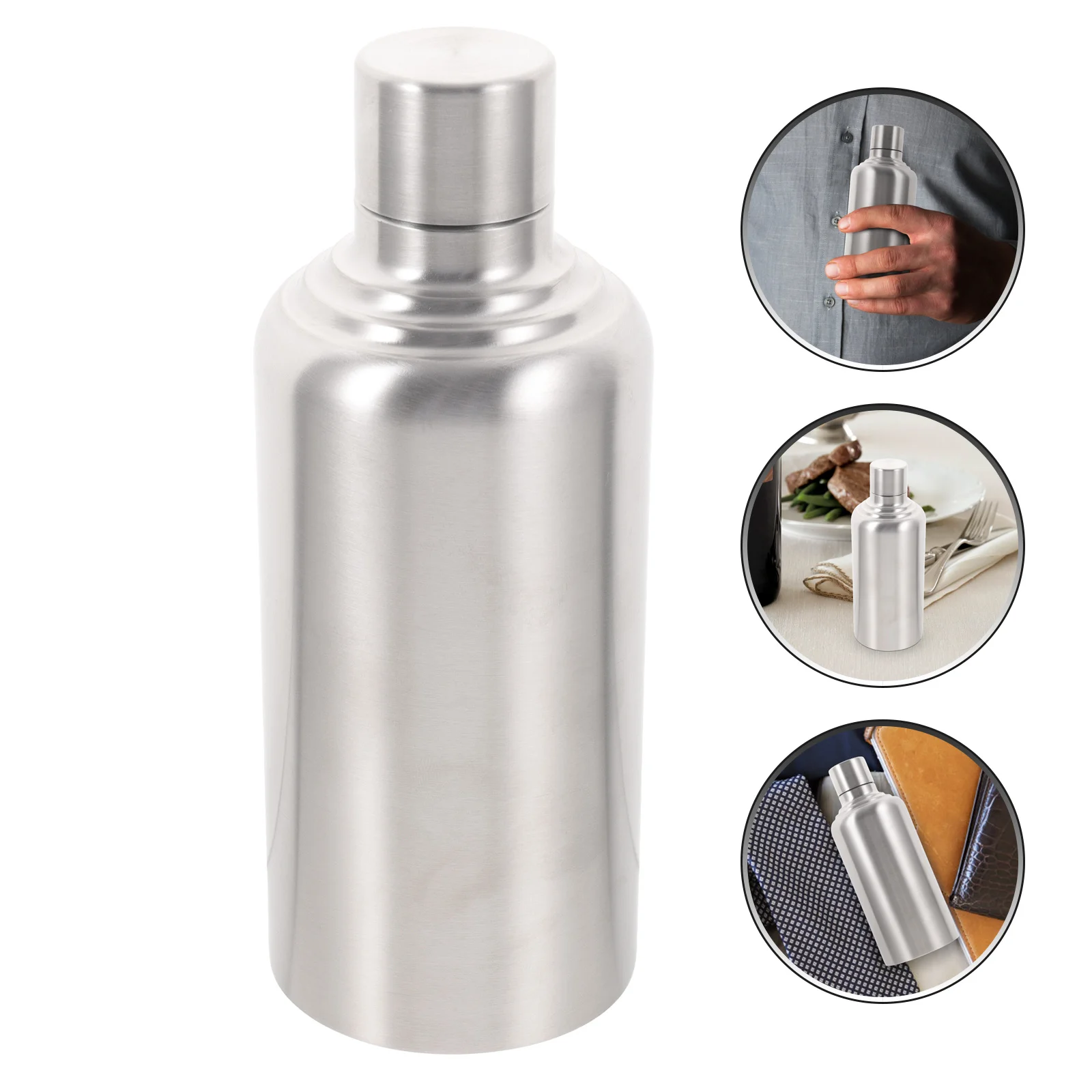 

1Pcs Leakproof Stainless Steel Wine Flask Portable Outdoor Camping Fishing Picnic Lightweight Wine Flask
