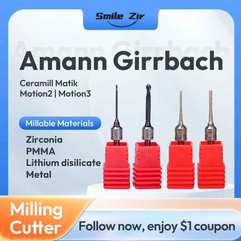 

Стоматологическая лаборатория Amann Girrbach Ceramill Motion2/3 Matik Цирконий Фрезерные боры постоянного тока PMMA Литиевая стеклянная керамическая фреза