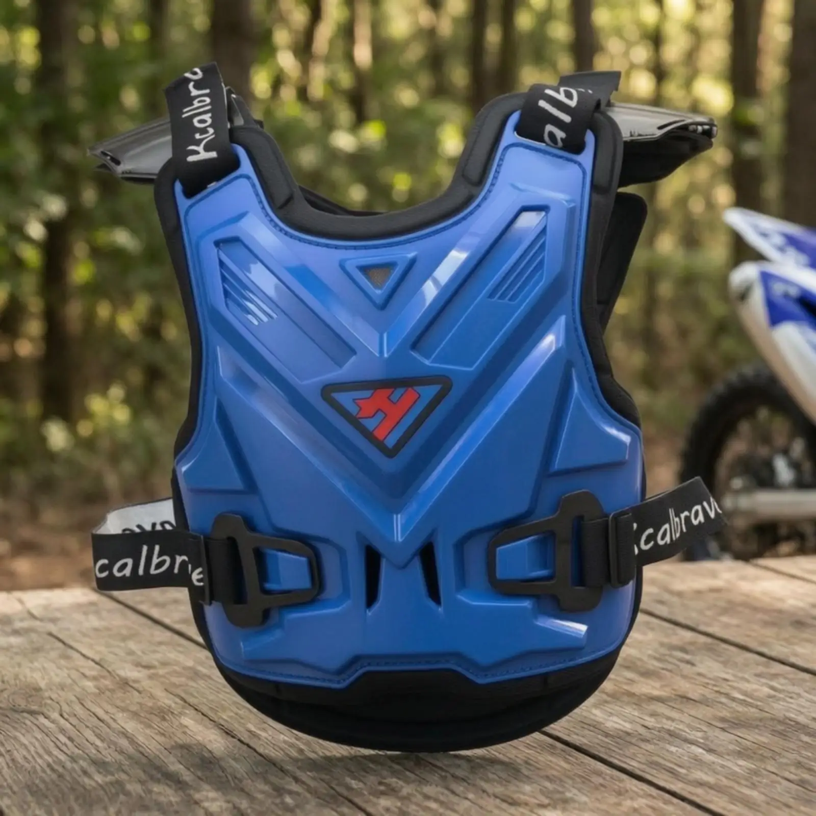 Motocross Chest Protector for Men Women Adjustable Upper Ventilated Padded Riding Gear