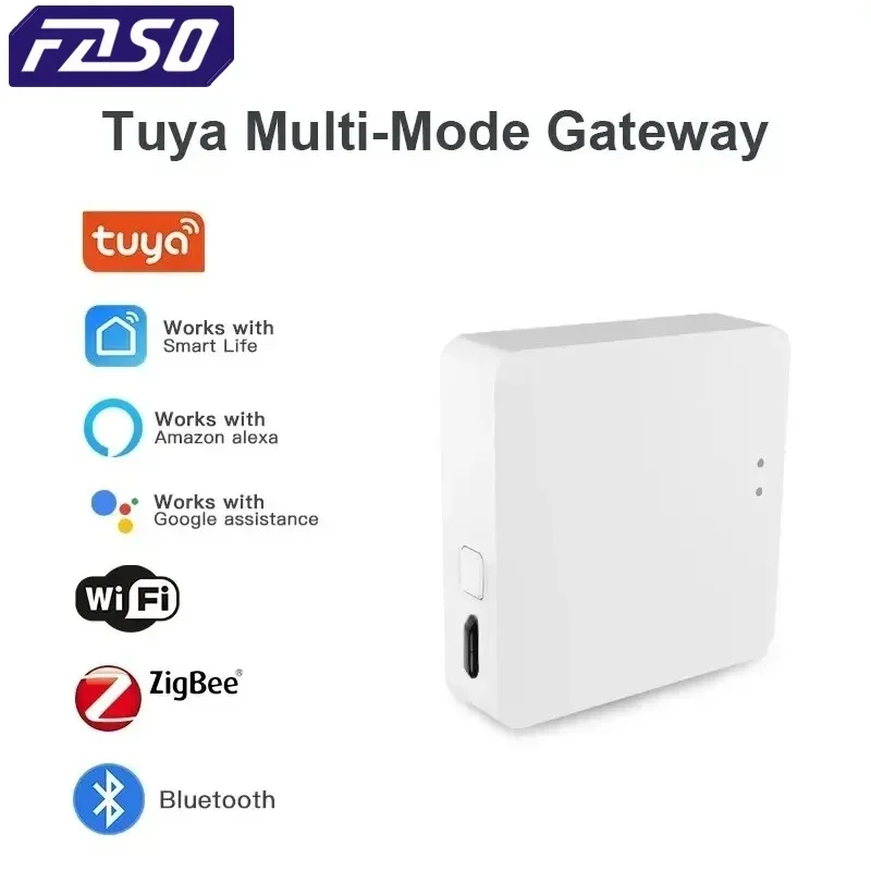 FASO Graffiti Multimode ZigBee Gateway Hub Wireless Smart Home Device Remote Controller Bridge, Supports Alexa and Google Home