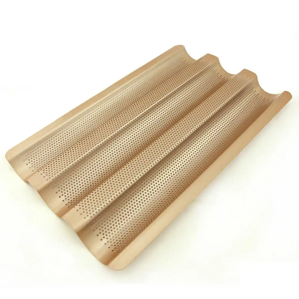 

Bread Rack Loaf Pan Baking Dividers Tins Small French Nonstick Mold Kitchen Bakeware Carbon Steel Safe Coating Heat Conduction
