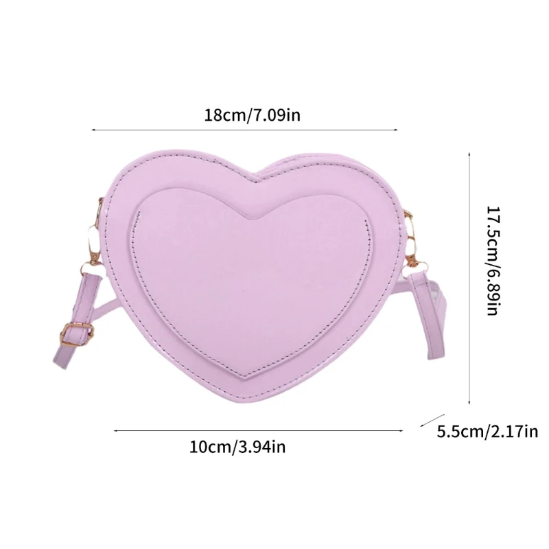 Heart Shaped Handbag Multifunctional and Stylish Shoulder Bag for Everyday Use Perfect for Women