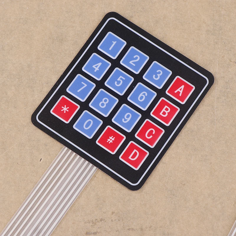 1Pcs 1*2 3 4 Key Button Membrane Switch 3*4 4X5 Matrix Array Keyboard 1X6 Keypad With LED Control Panel Pad DIY Kit For Arduino