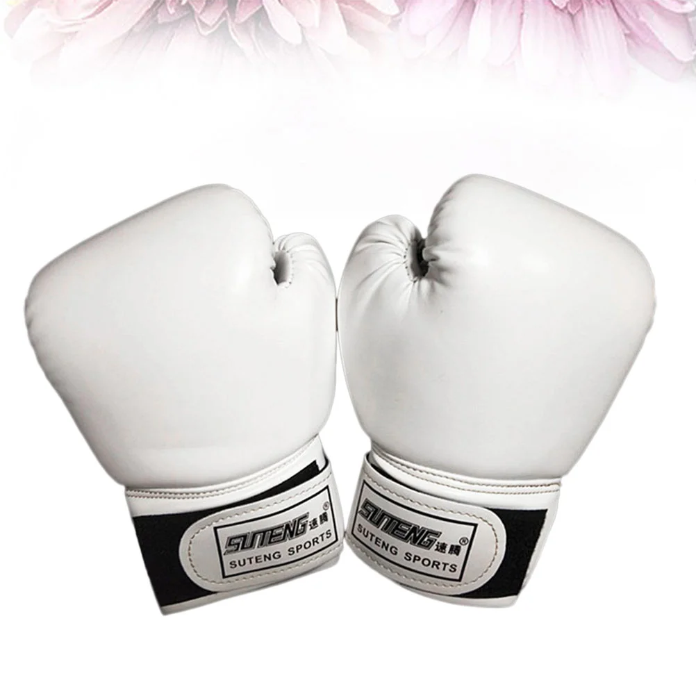 1 Pair Children Boxing Gloves Pearly Lustre Pure Color Boxing Gloves Sponge Forming Liner Boxing Gloves Stylish Boxing Sandbag G