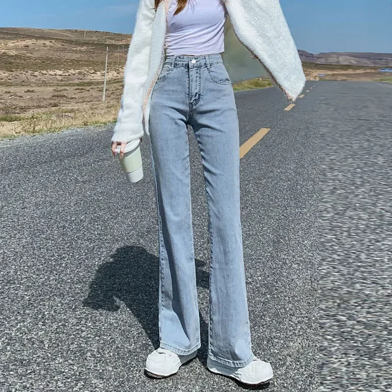 

Утягивающие женские джинсы с высокой талией, эластичные брюки длиной до пола, джинсовая ткань