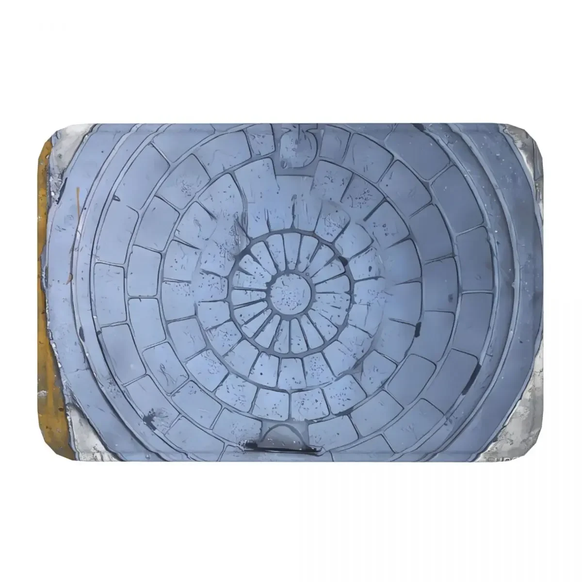 Manhole Cover Non-Slip Carpet Isla Mujeres Sewer Doormat Bedroom Bathroom Mat Welcome Decoration Rug