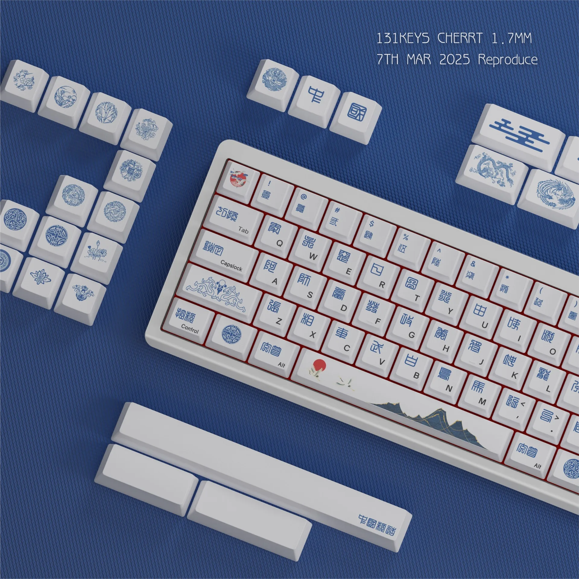 Zodiac theme PBT original keycap, five-sided hot sublimation keycap original highly opaque adaptation