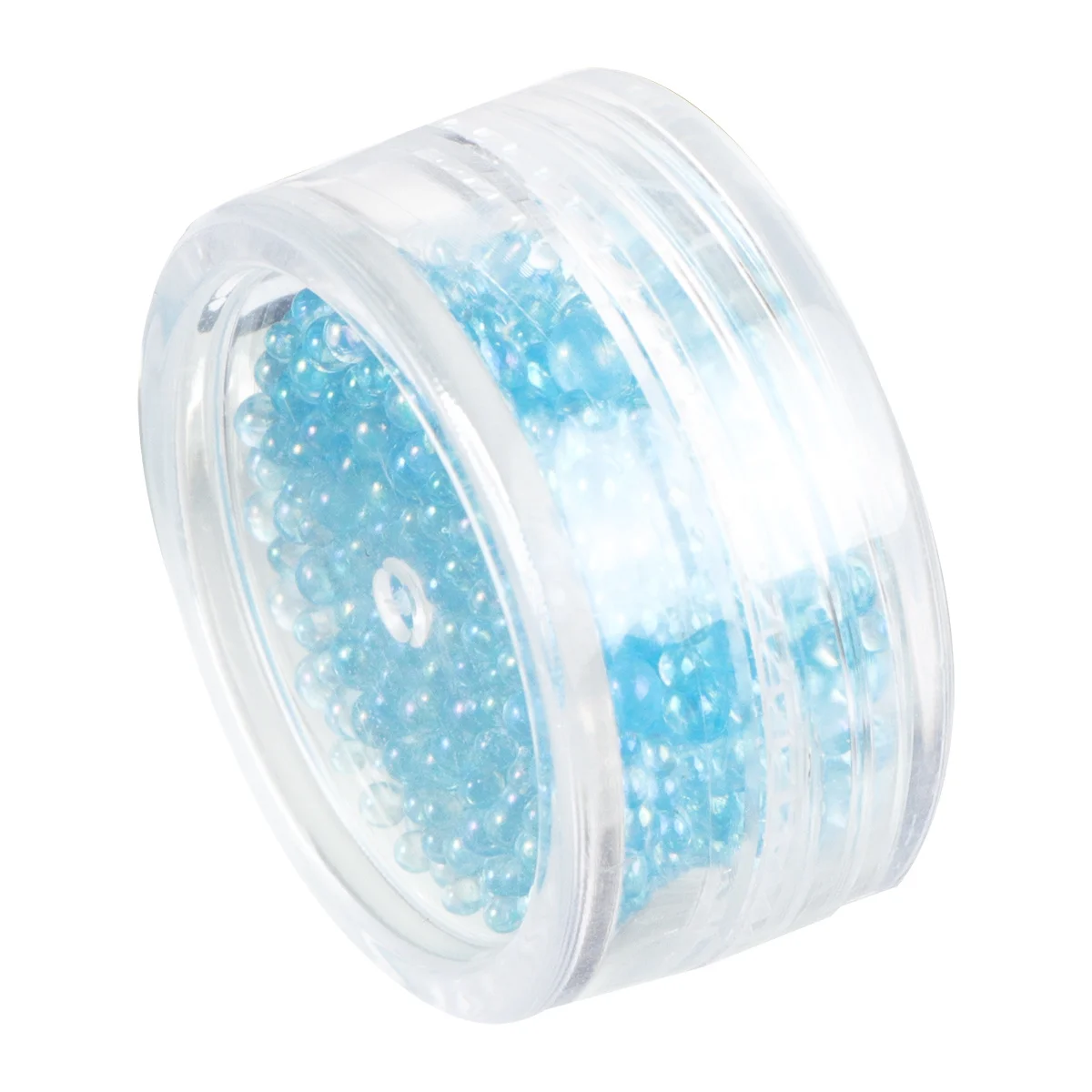 1 กล่องลูกปัดสีรุ้งสำหรับตกแต่งเล็บแก้วไมโครบีดส์ไม่มีรูพรุนอุปกรณ์ทำเล็บ DIY ผู้หญิงสาวน้ำหนักเบาทนทาน