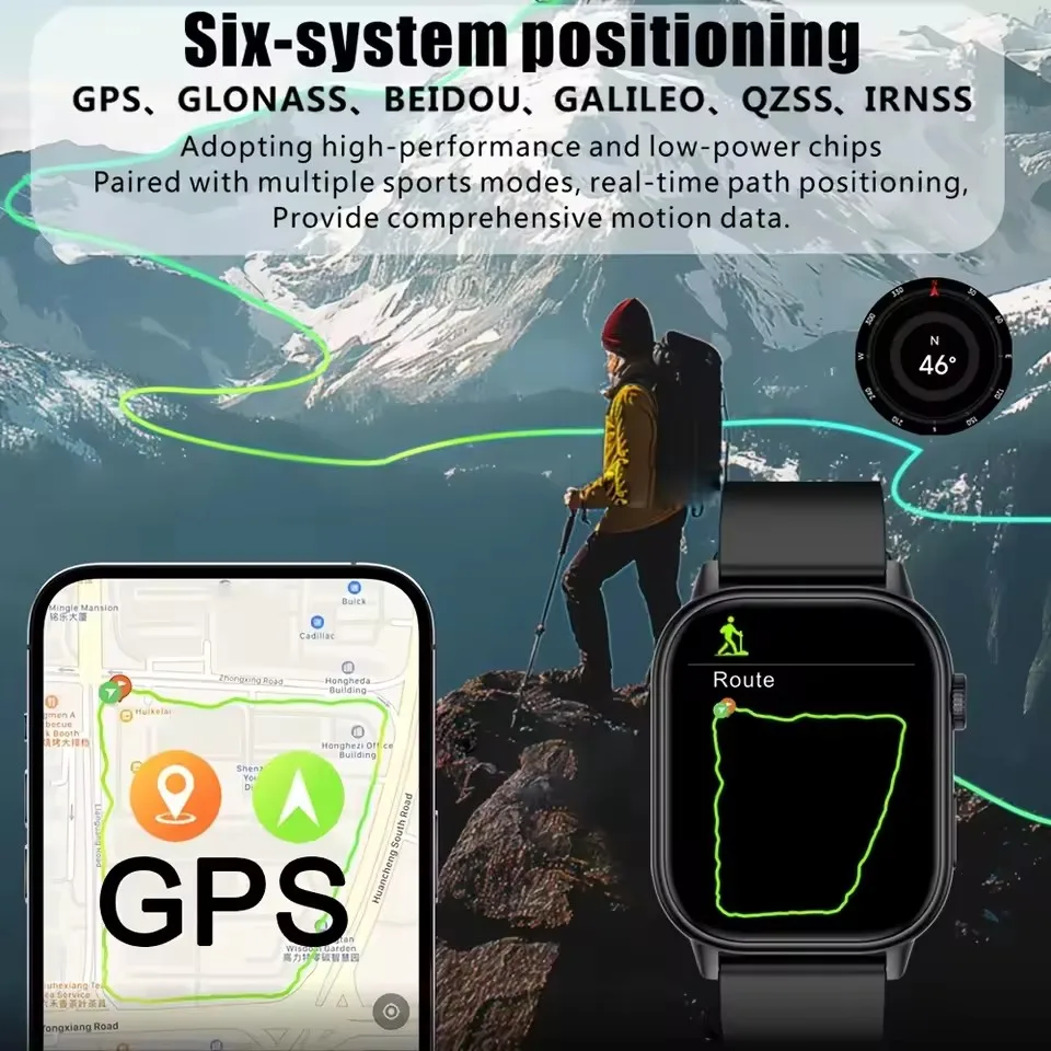 2025 high-end posição gps esportes relógio inteligente 2.01 polegadas grau militar bússola pressão de ar 10atm profundo à prova dwaterproof água smartwatch masculino