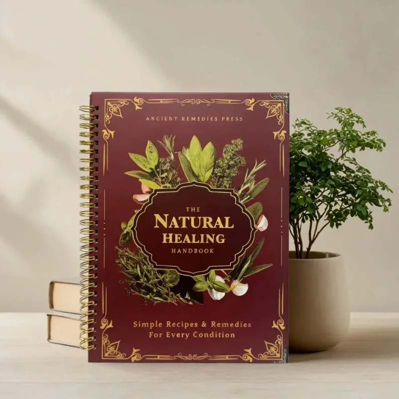 

Natural Healing Handbook Spiral Bound Guidebook For Herbal Remedies And Holistic Health Support With Step By Step Protocols