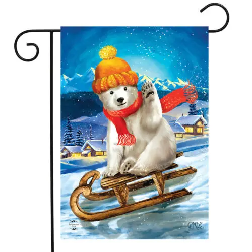 Briarwood Lane Polar Bear Winter Garden Flag