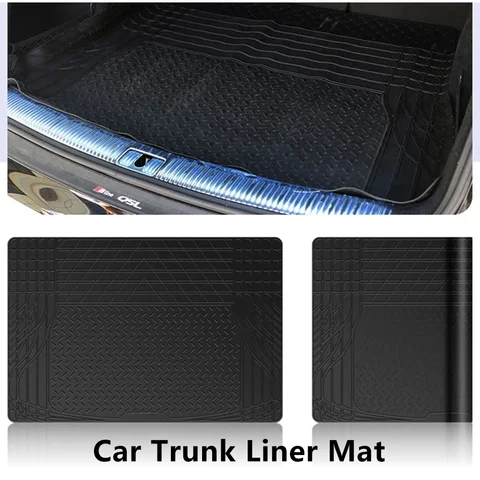 120X80cm Car Trunk Liner Mat PVC Anti Slip Scratchproof Car Protective Pad Cargo Floor Mat Waterproof Car Interior Accessories