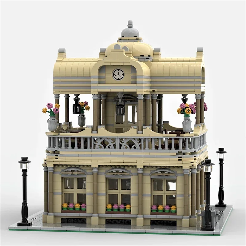 Stad Street View Model MOC Bouwstenen Vrije tijd Verzamelen Huis Modulaire Technologie Geschenken Kinderen Speelgoed Pak Vakantie Monteren
