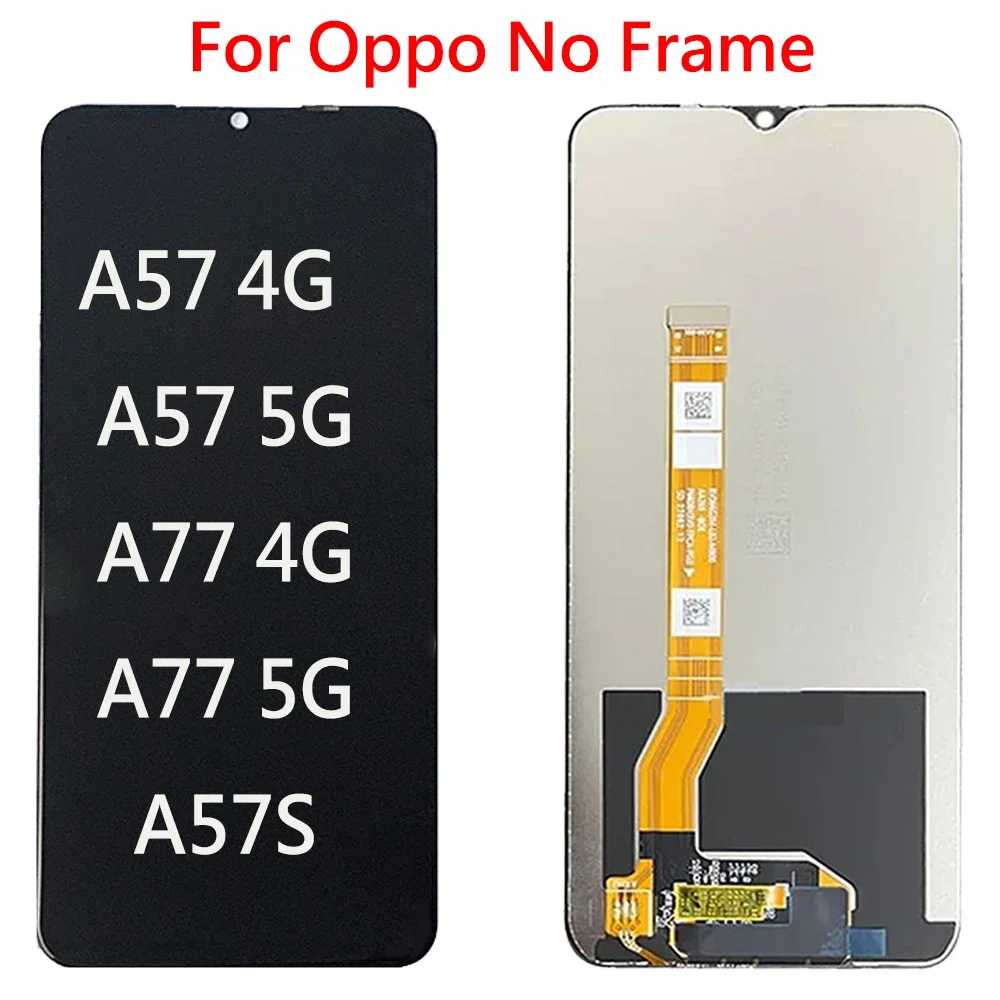 6.56\'\' For Oppo A77 A57 4G 5G A57S CPH2387 2385 PFTM20 CPH2339 LCD Display Touch Screen Digitizer Assembly Replacement