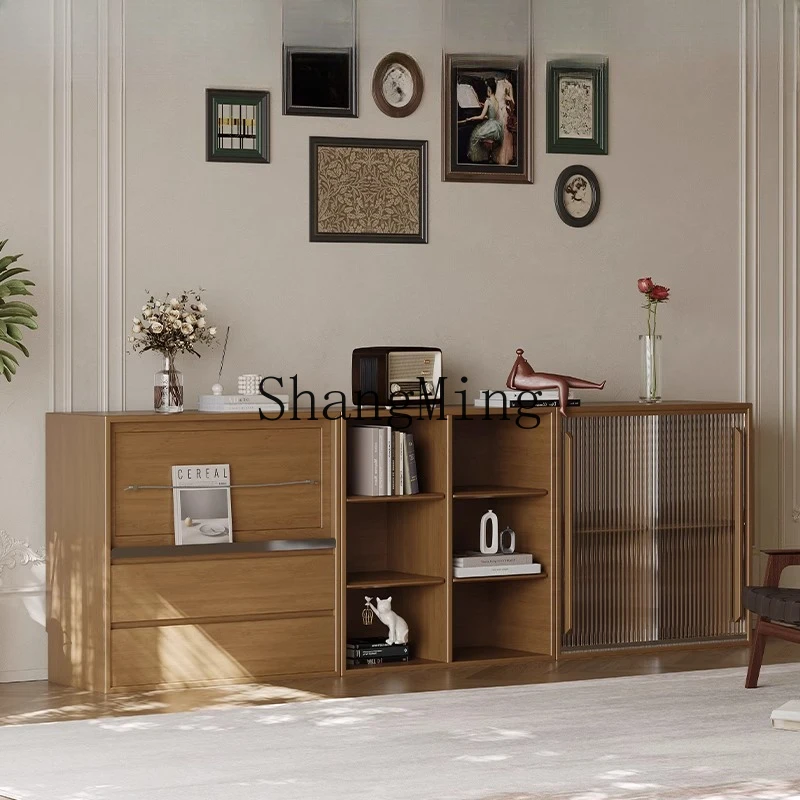 

LXY medieval free combination display cabinet living room home storage side cabinet